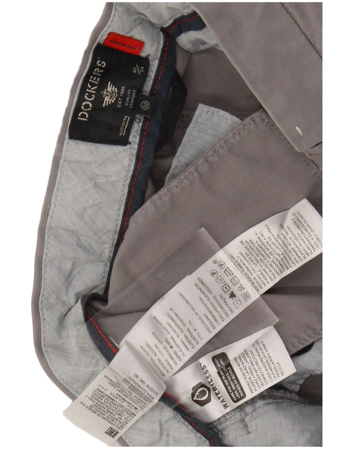 DOCKERS Ανδρικό σορτς Chino W32, Βαμβακερό μεσαίο γκρι