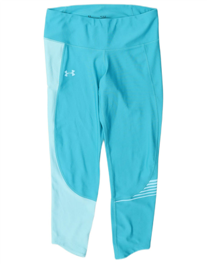Γυναικεία γραφικά κολάν Under Armour Heat Gear UK 14 Large Blue Polyester
