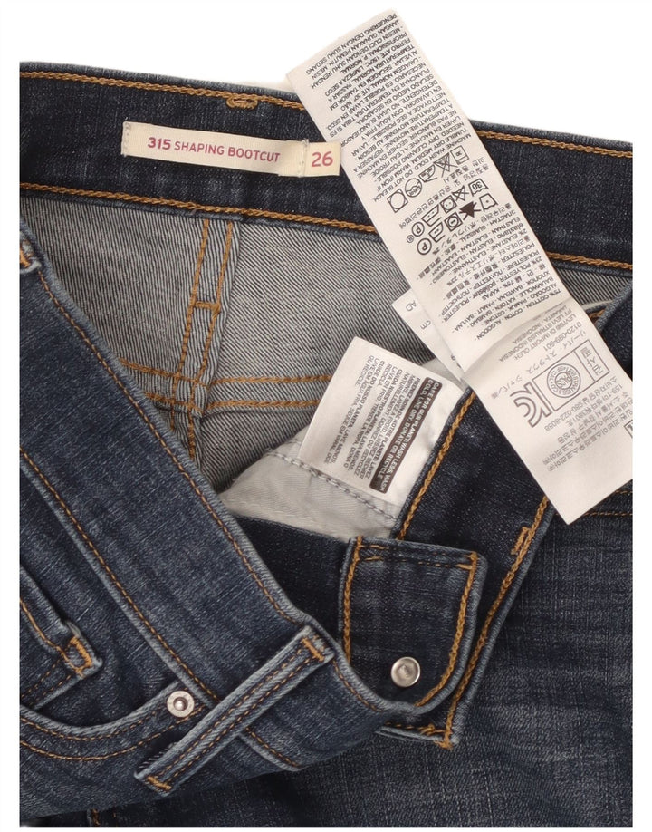 Levi's Womens 315 Shaping Bootcut Jeans W26 L29 Μπλε βαμβακερό