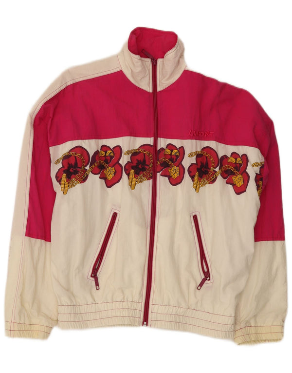 La Font Γυναικεία φόρμα Oversized Top Jacket IT 42 Medium White Floral