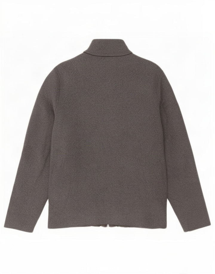 Ανδρικό πουλόβερ ζακέτα Massimo Dutti σε μεγάλο γκρι χρώμα