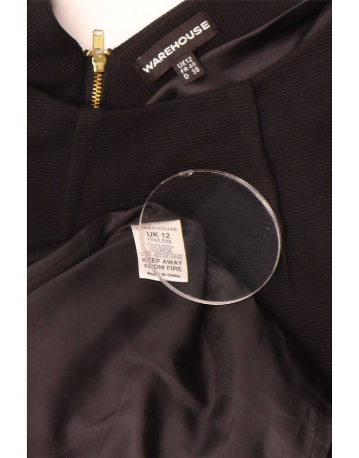 Γυναικείο αμάνικο φόρεμα Warehouse UK 12 Medium Black Polyester
