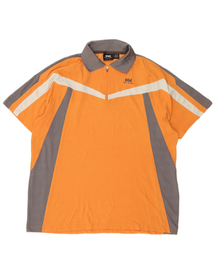 Helly Hansen ανδρικό μπλουζάκι πόλο 2XL πορτοκαλί νάιλον χρώματος