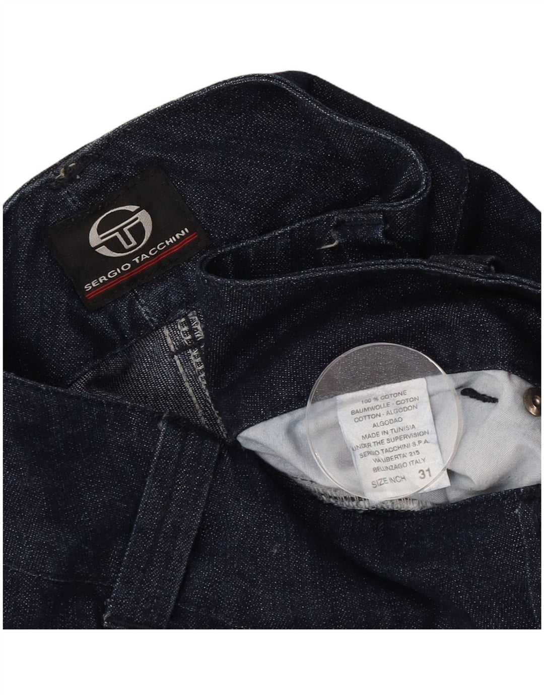 Sergio Tacchini Γυναικείο ίσιο τζιν W31 L30 Navy Blue Cotton