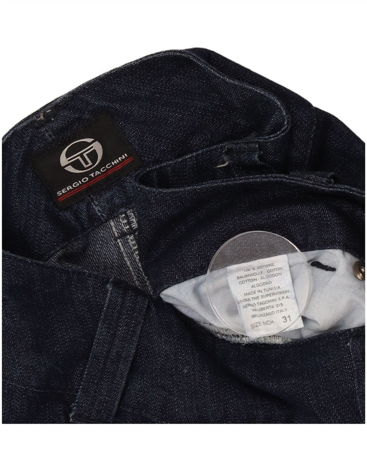 Sergio Tacchini Γυναικείο ίσιο τζιν W31 L30 Navy Blue Cotton