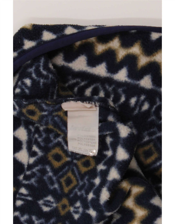 Invicta Ανδρικό φερμουάρ Fleece Jumper XL Navy Blue Geometric Polyester
