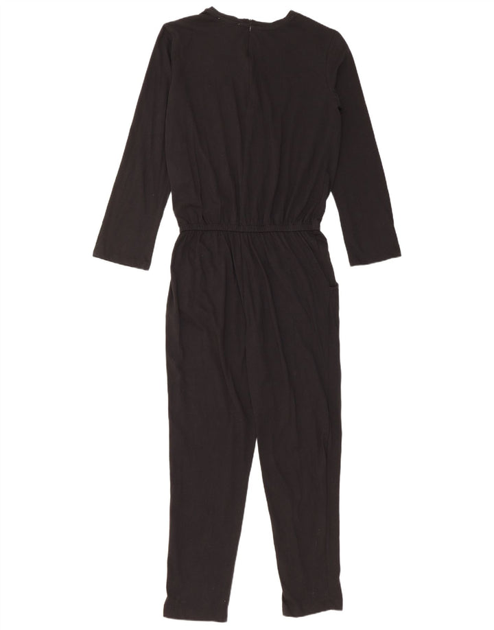 Zara Γυναικεία Ολόσωμη φόρμα UK 10 Small Black Cotton