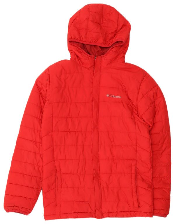 Columbia Γυναικείο μπουφάν με κουκούλα UK 18 XL κόκκινο πολυεστέρα
