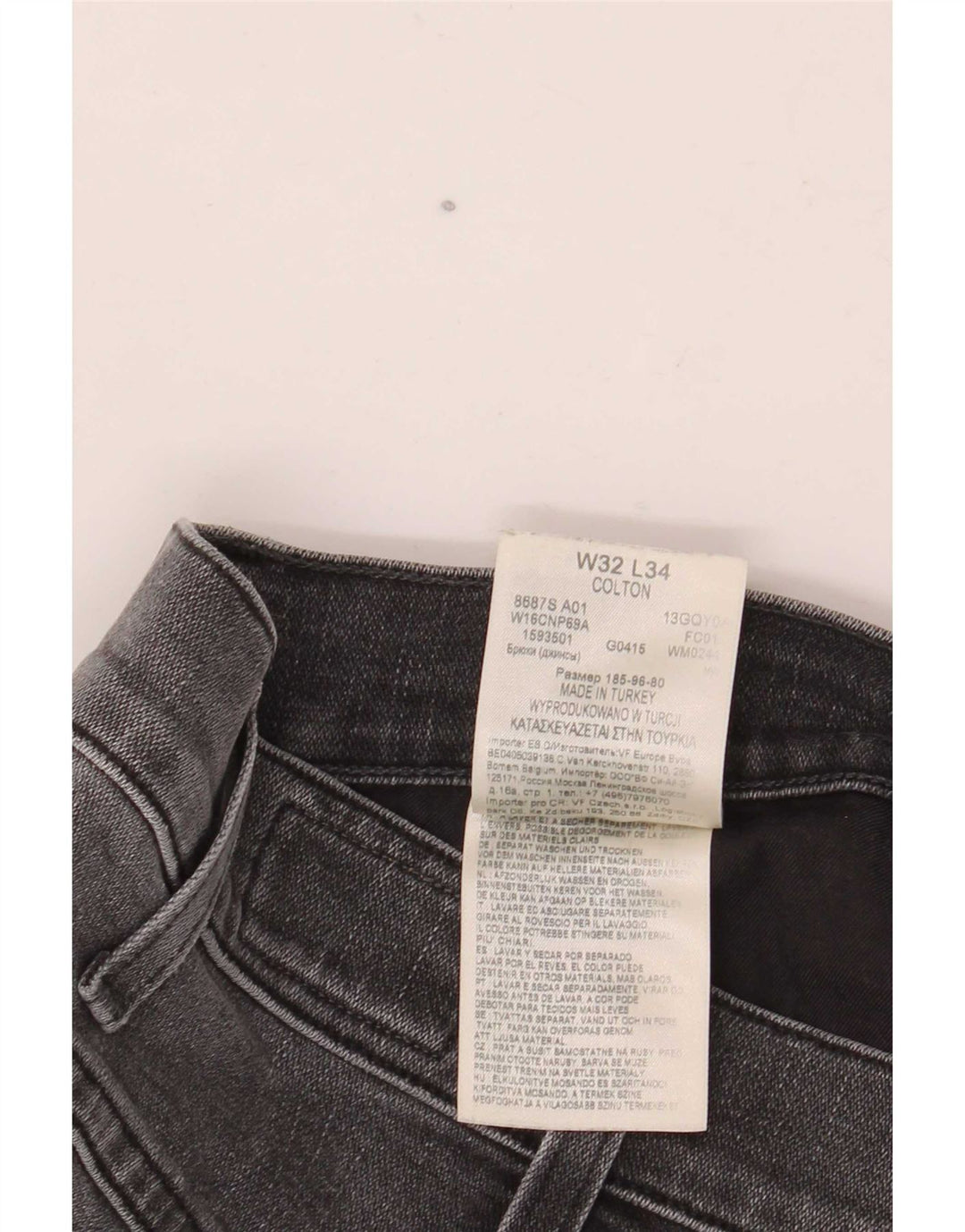 Ανδρικό τζιν Wrangler Colton Slim W32 L34 Γκρι βαμβακερό