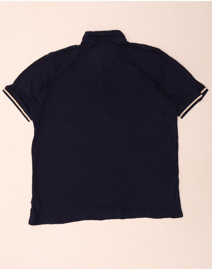 Ted Baker Ανδρικό μπλουζάκι πόλο νούμερο 5 XL Navy Blue βαμβακερό