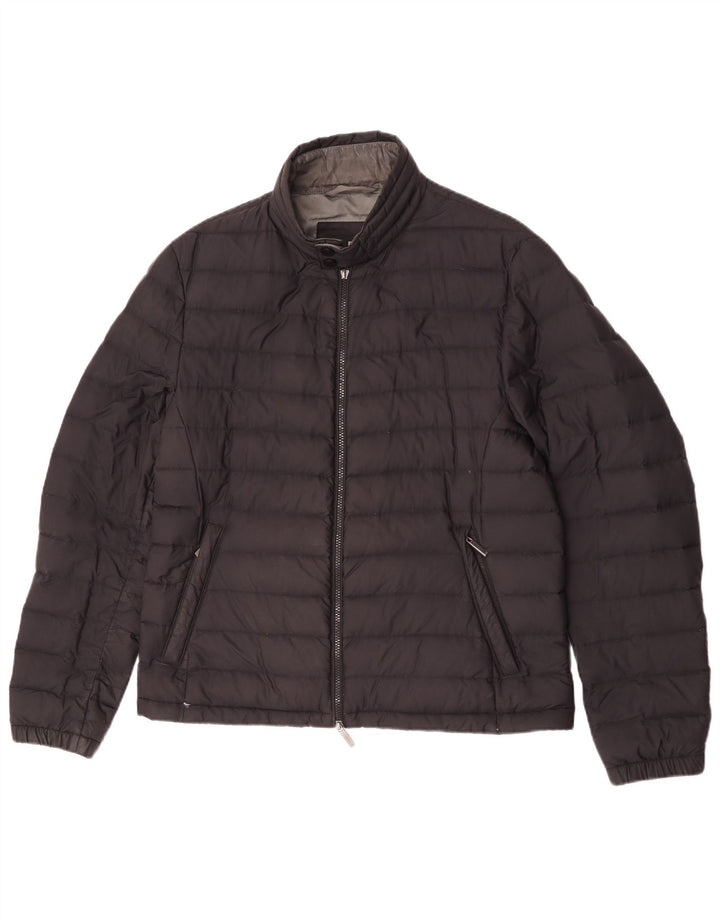Ανδρικό μπουφάν Hugo Boss με επένδυση EU 50 Large Black Polyamide