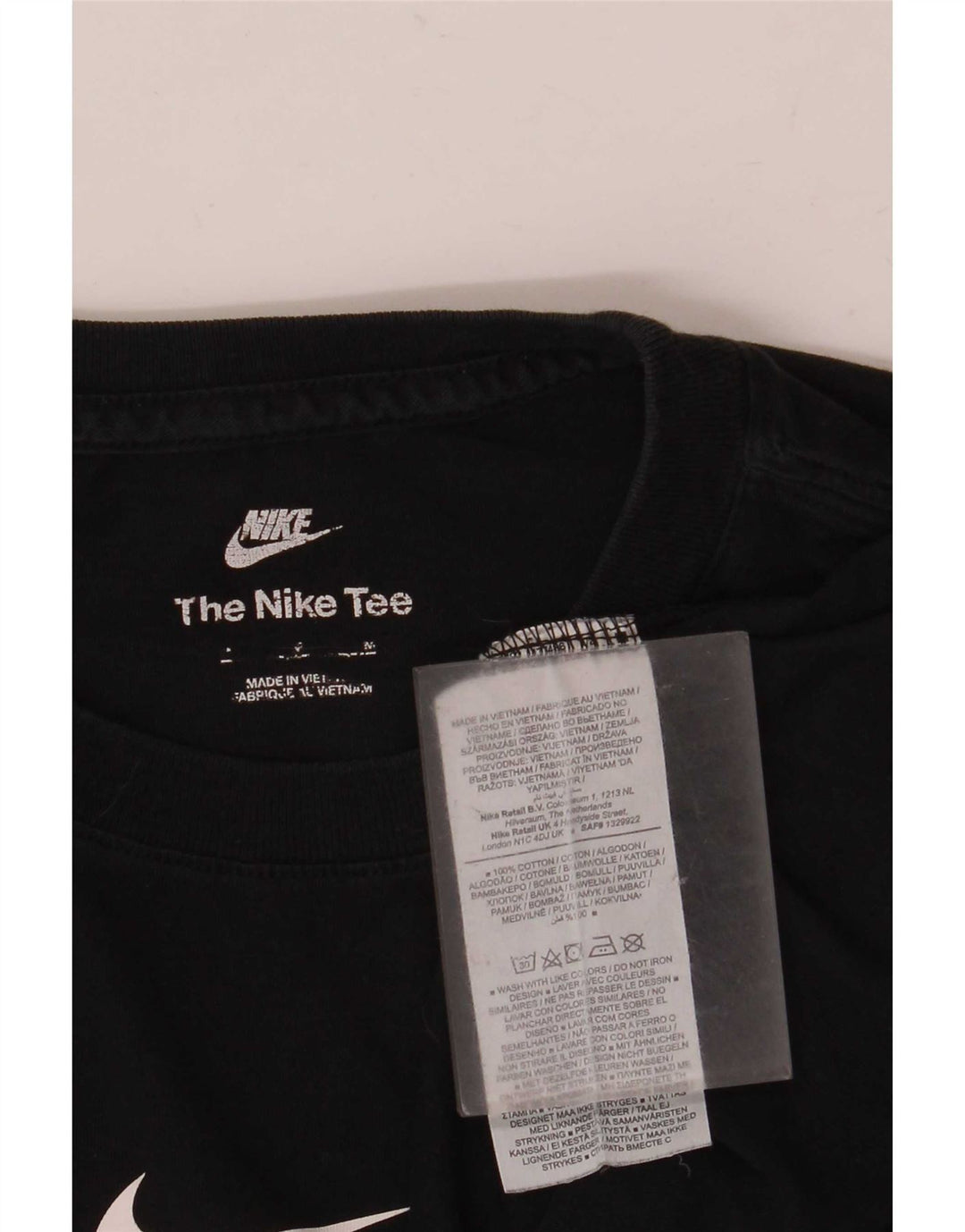 Ανδρικό μπλουζάκι Nike Swoosh Graphic Μπλουζάκι μεσαίο μαύρο βαμβακερό