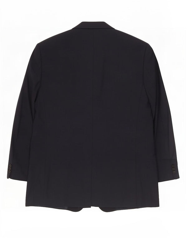 Emanuel Ungaro Ανδρικό σακάκι με 3 κουμπιά σακάκι IT 64 7XL Navy Blue Wool