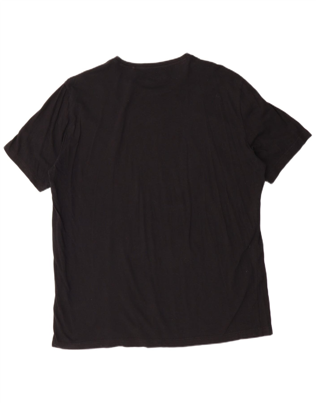 MUSTANG Ανδρικό γραφικό T-Shirt Top XL Μαύρο βαμβακερό