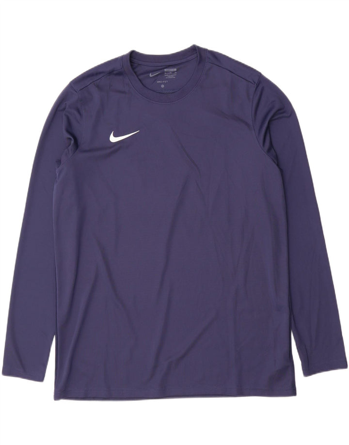Ανδρικό Nike Dri Fit Slim Fit Μακρυμάνικο XL Navy Blue Polyester