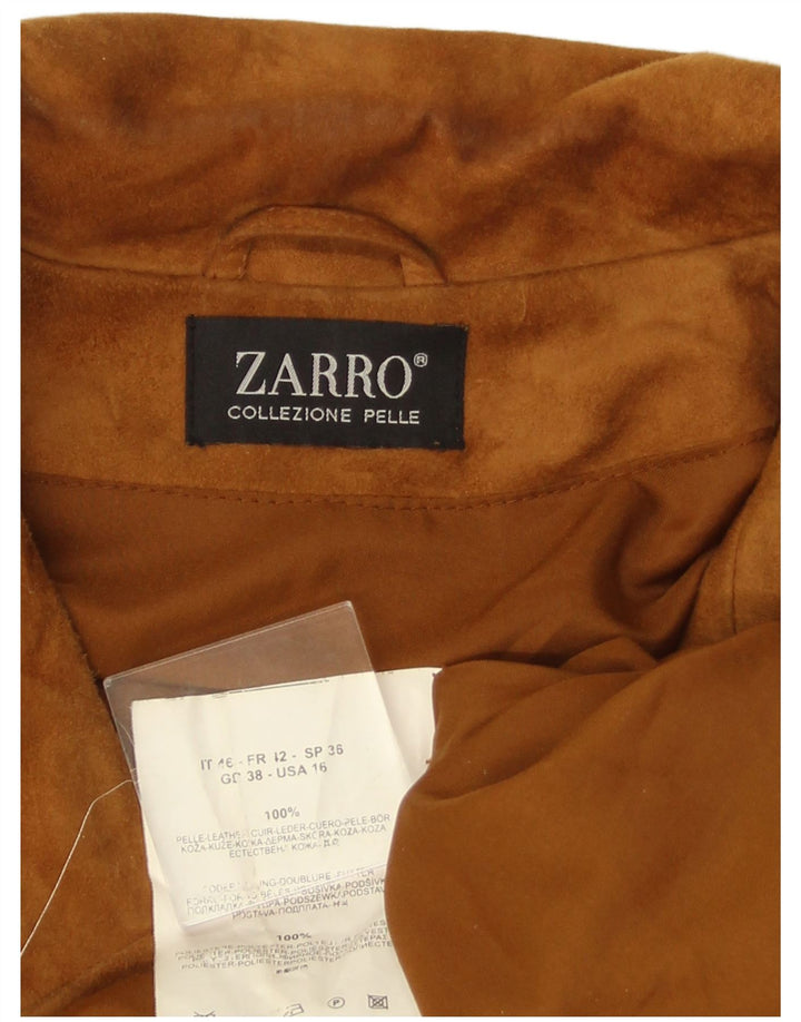 ZARRO Γυναικείο Suede Jacket IT 46 Large Beige Leather