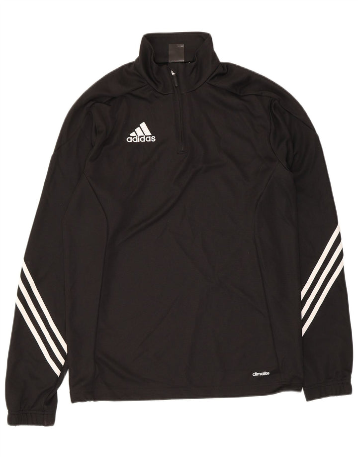 Ανδρική φόρμα πουλόβερ με φερμουάρ Climalite Adidas Top Small Black Polyester