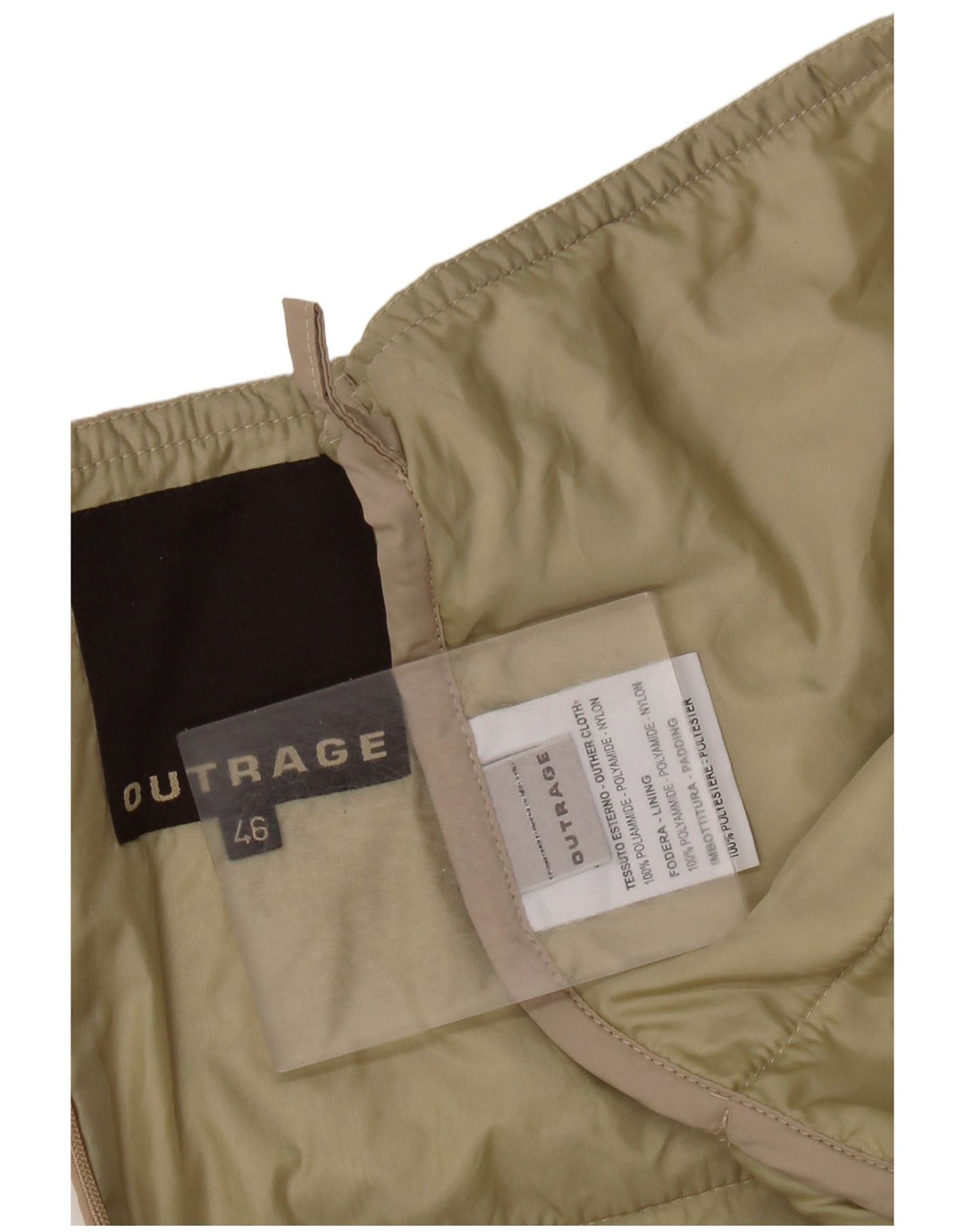 OUTRAGE Γυναικεία Ψηλόμεση Maxi Φούστα IT 46 Large W30 Beige Polyamide