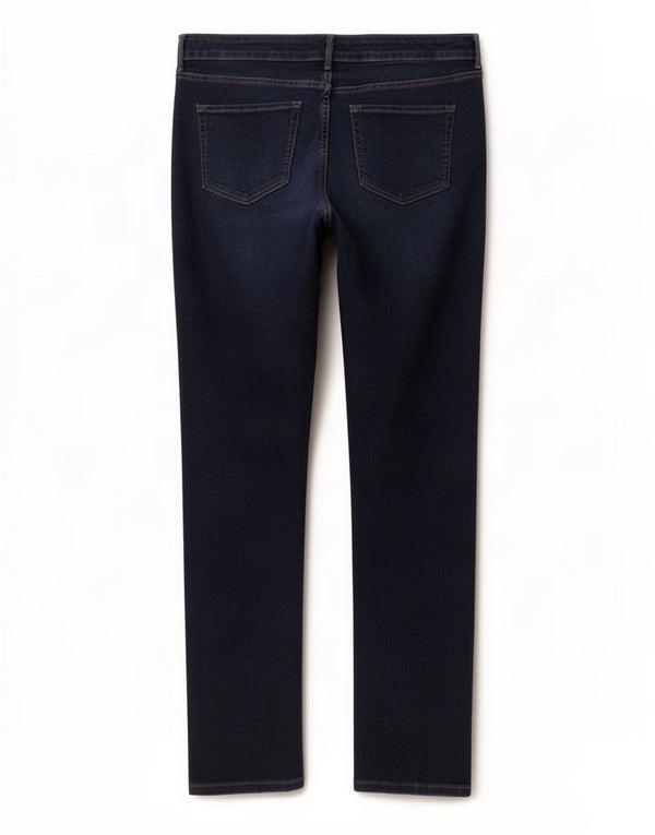 Marks & Spencer Γυναικεία Slim Jeans UK 24 4XL W42 L29 Navy Blue Cotton