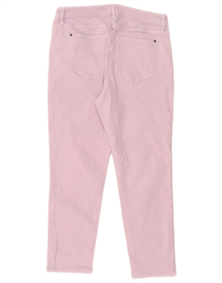 White Stuff Γυναικείο Crop Straight Jeans W30 L25 Μωβ βαμβακερό