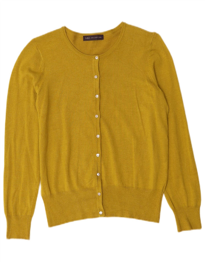 Γυναικείο πουλόβερ με ζακέτα MARKS & SPENCER UK 10 Small Yellow