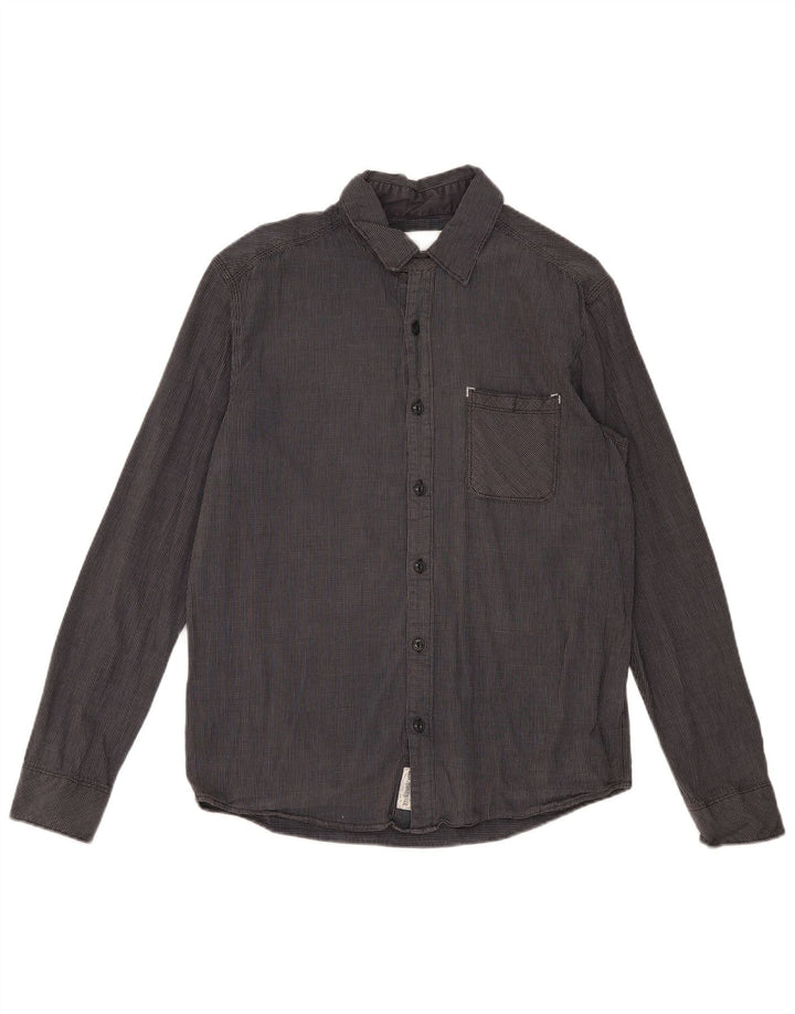 Ανδρικό πουκάμισο Levi's Standard Fit, μεσαίο γκρι βαμβακερό