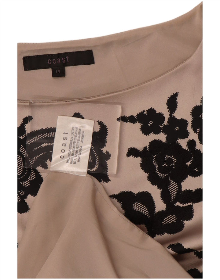 Γυναικείο αμάνικο φόρεμα COAST UK 14 Medium Grey Floral Polyester