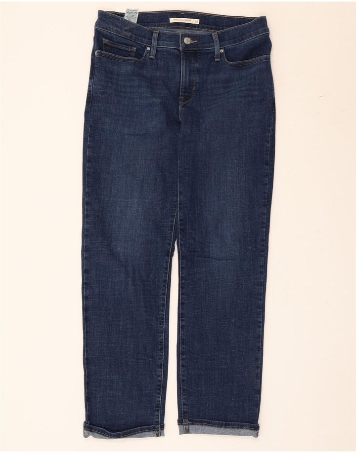 Levi's Womens 314 Shaping Straight Jeans W28 L27 Μπλε βαμβακερό