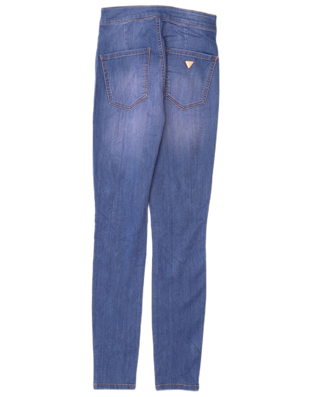 GUESS Γυναικείο Ψηλόμεσο Skinny Jeans W24 L28 Μπλε βαμβακερό