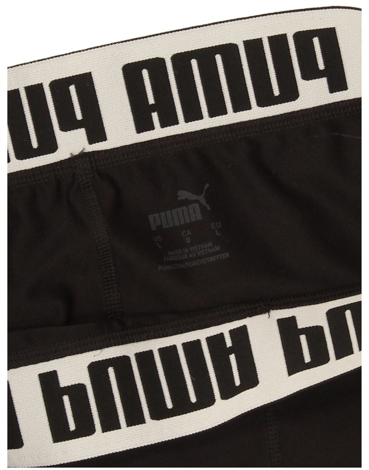 Puma Γυναικείο Γραφικό Κολάν UK 14 Large Μαύρο