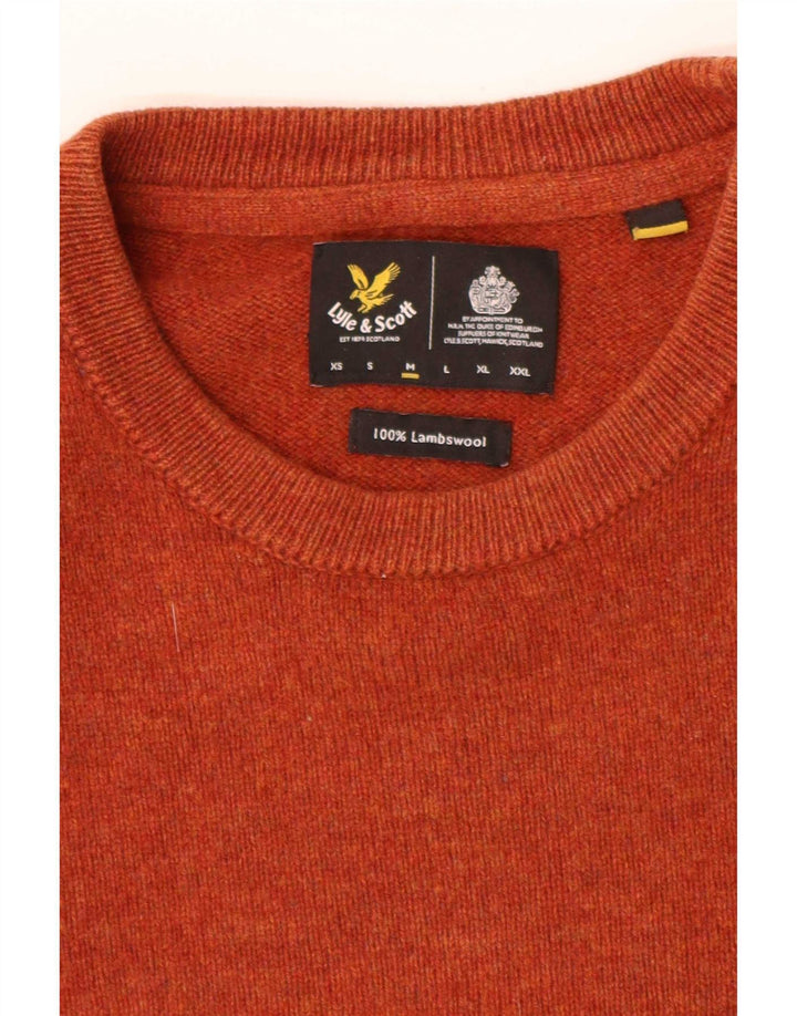 Ανδρικό πουλόβερ Lyle & Scott Loose Fit Crew Neck Jumper Medium Orange