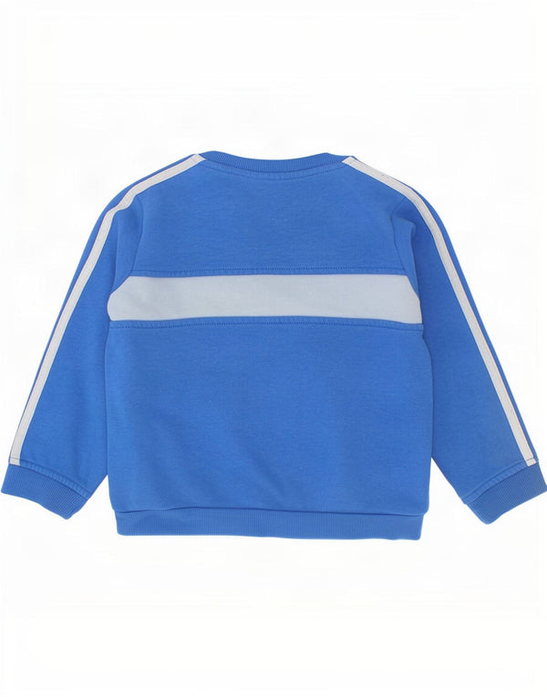 Φούτερ Adidas Baby Boys Jumper 12-18 μηνών Μπλε χρώματος βαμβακερό