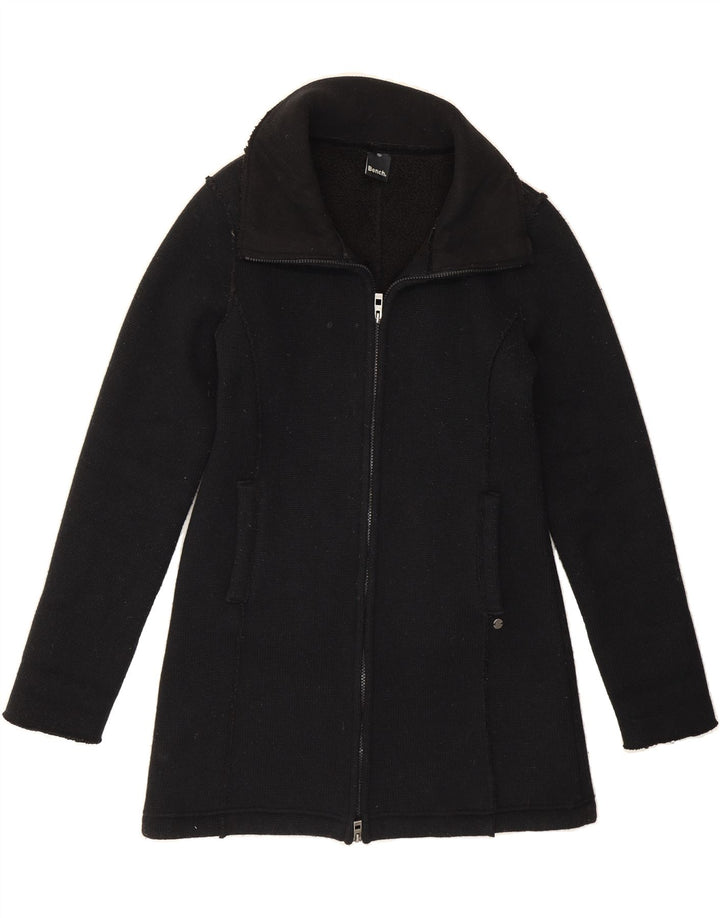 BENCH Womens Knit Overcoat UK 16 Large Black Acrylic Vintage Bench and Second-Hand Bench from Messina Hembry 