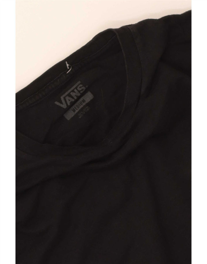 Vans Ανδρικό γραφικό μπλουζάκι μακρυμάνικο μεσαίο μαύρο βαμβακερό