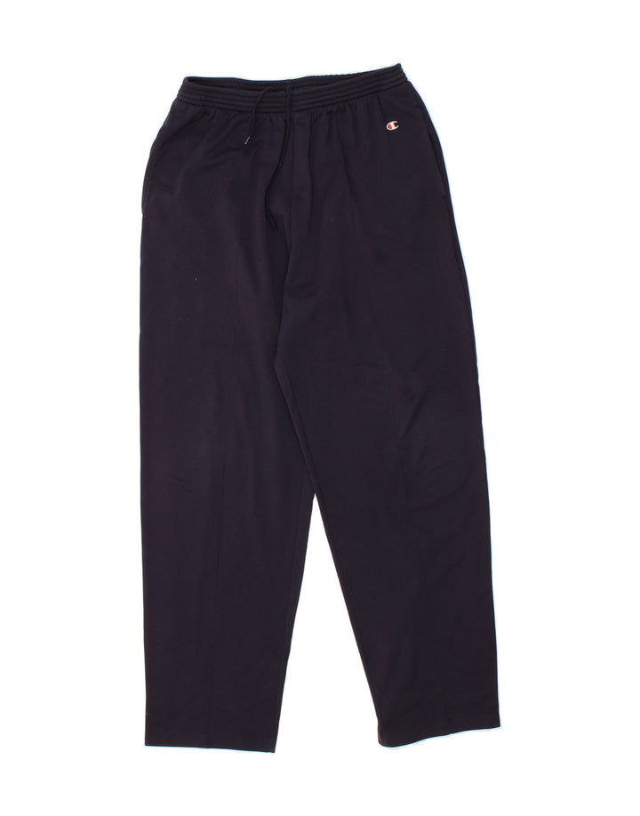 CHAMPION Mens Tracksuit Trousers Large  Navy Blue Polyester Vintage Champion and Second-Hand Champion from Messina Hembry 