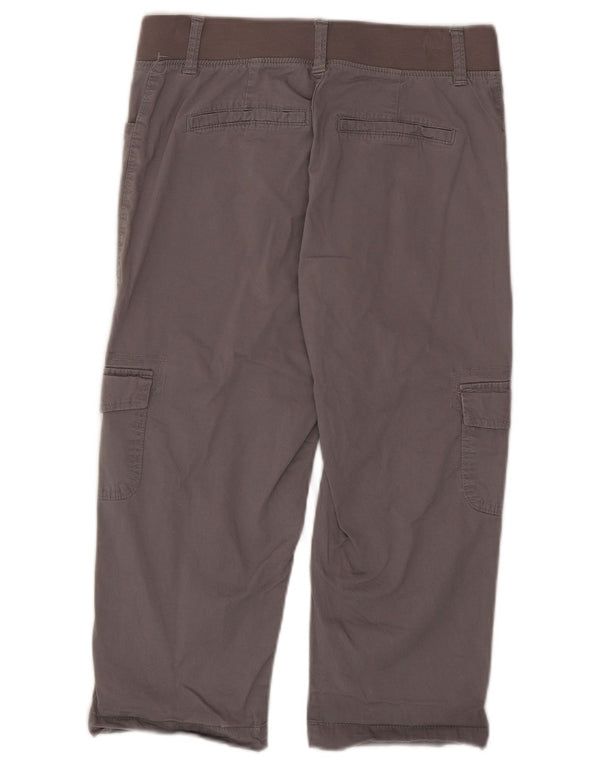 Γυναικείο Lee Relaxed Fit Παντελόνι Capri Cargo US 6 Medium W28 L20 Γκρι βαμβακερό