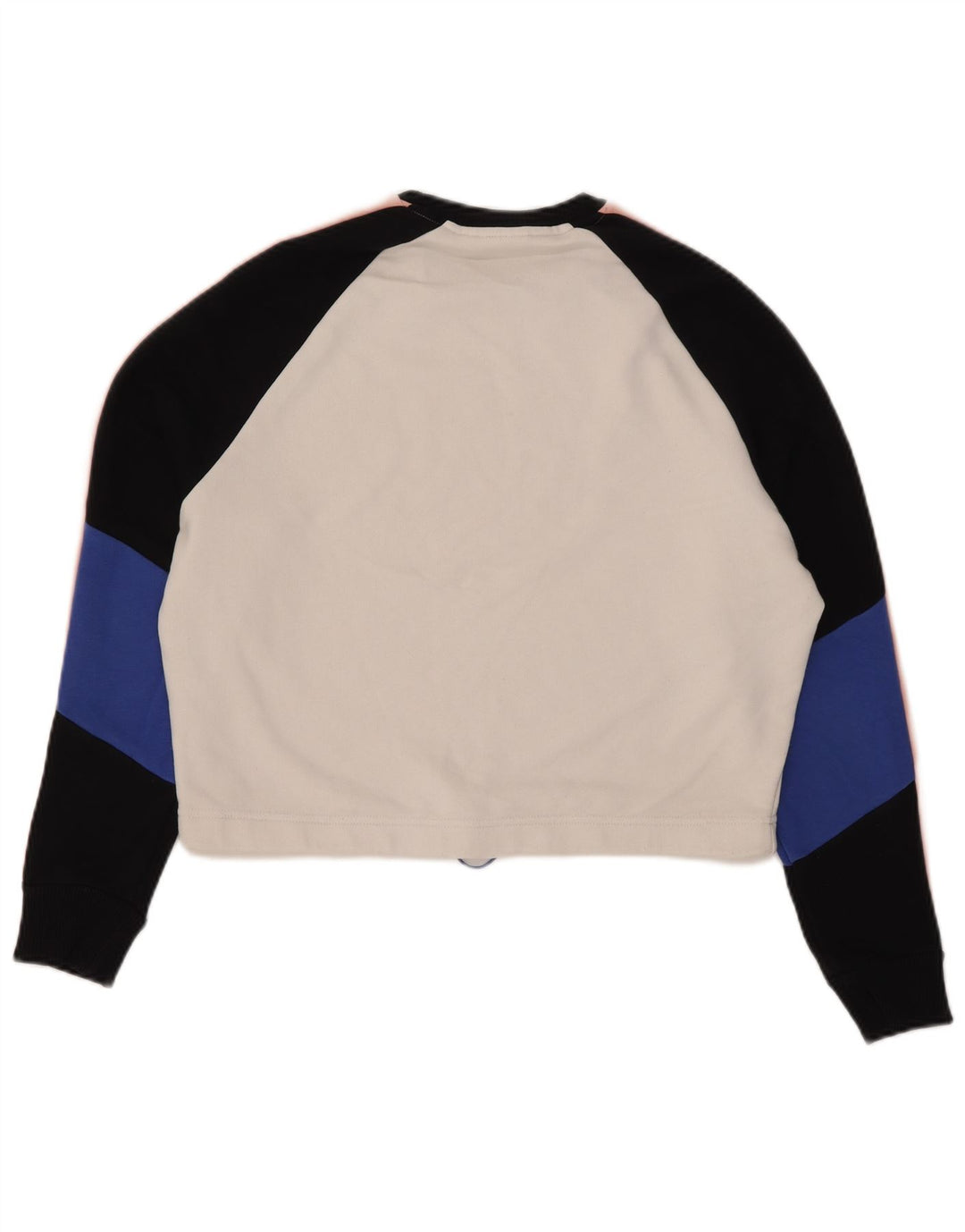 Fila Γυναικεία φούτερ υπερμεγέθη Crop Jumper UK 10 Small White Colourblock