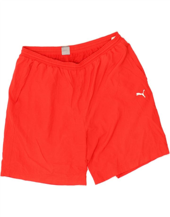 PUMA Mens Graphic Sport Shorts 2XL  Red Polyester Vintage Puma and Second-Hand Puma from Messina Hembry 