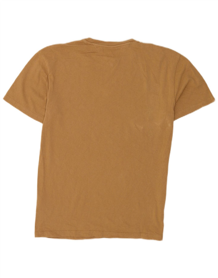Ανδρικό T-Shirt Tommy Hilfiger Top Μικρό καφέ βαμβακερό