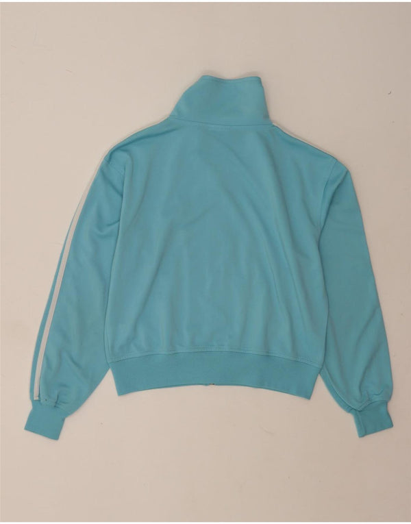 Adidas Γυναικεία φόρμα Crop Top Jacket UK 14 Medium Blue Polyester