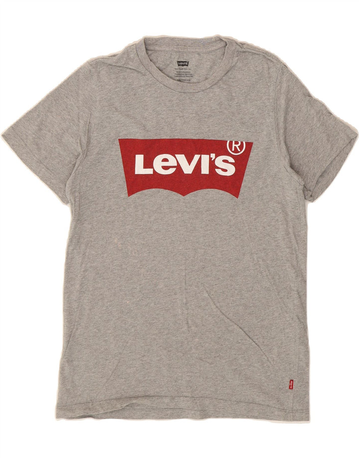 LEVI'S Mens Graphic T-Shirt Top 2XS Grey Cotton Vintage Levi's and Second-Hand Levi's from Messina Hembry 