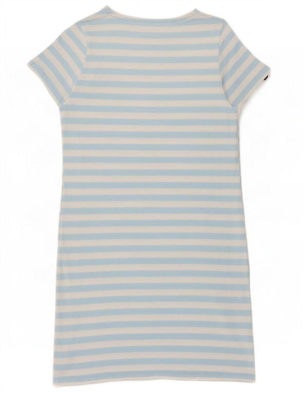 Crew Clothing Γυναικείο T-Shirt Φόρεμα UK 10 Small Blue ριγέ βαμβακερό