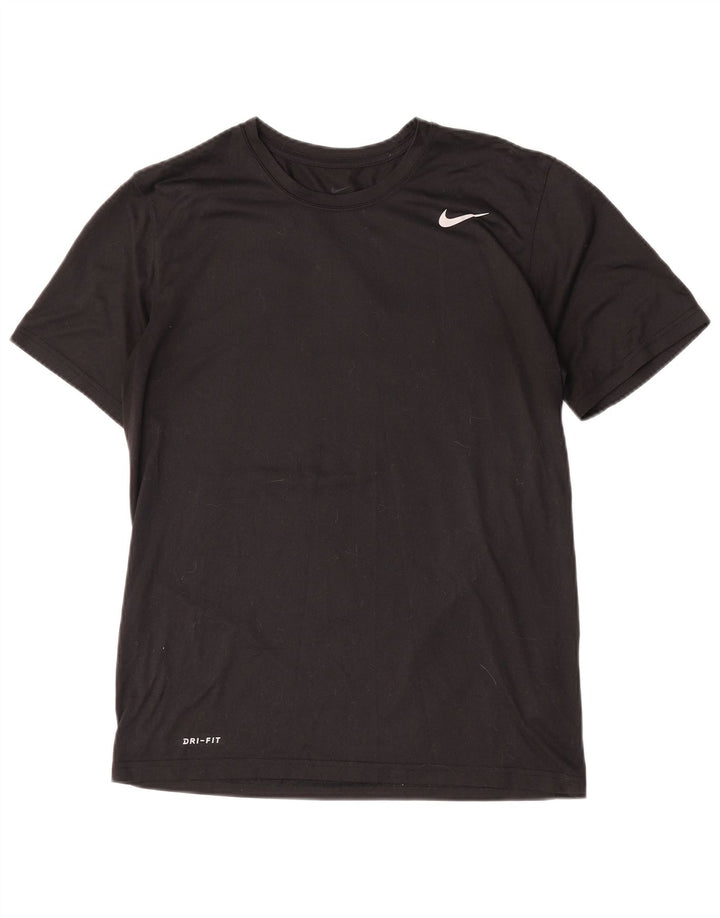 Ανδρικό T-Shirt Nike Dri Fit Top από μεσαίο μαύρο πολυεστέρα