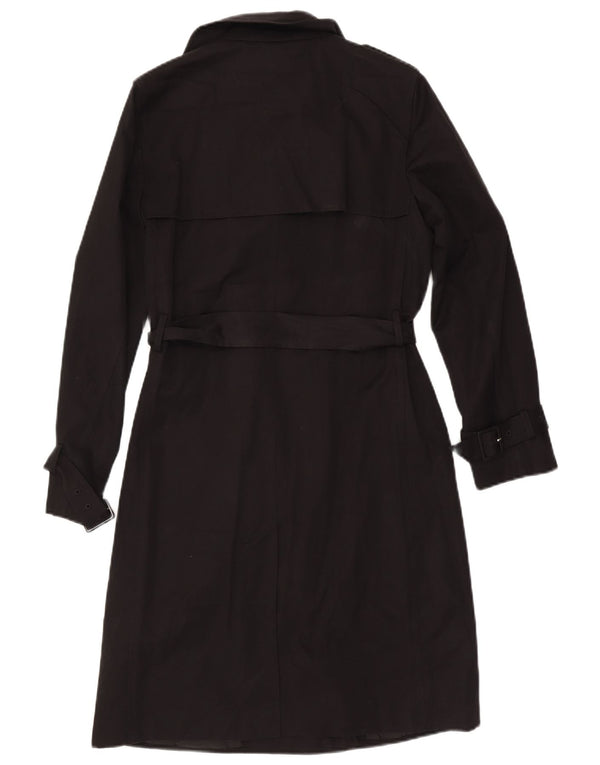 Marks & Spencer Γυναικεία καμπαρντίνα με διπλό στήθος UK 10 Small Black