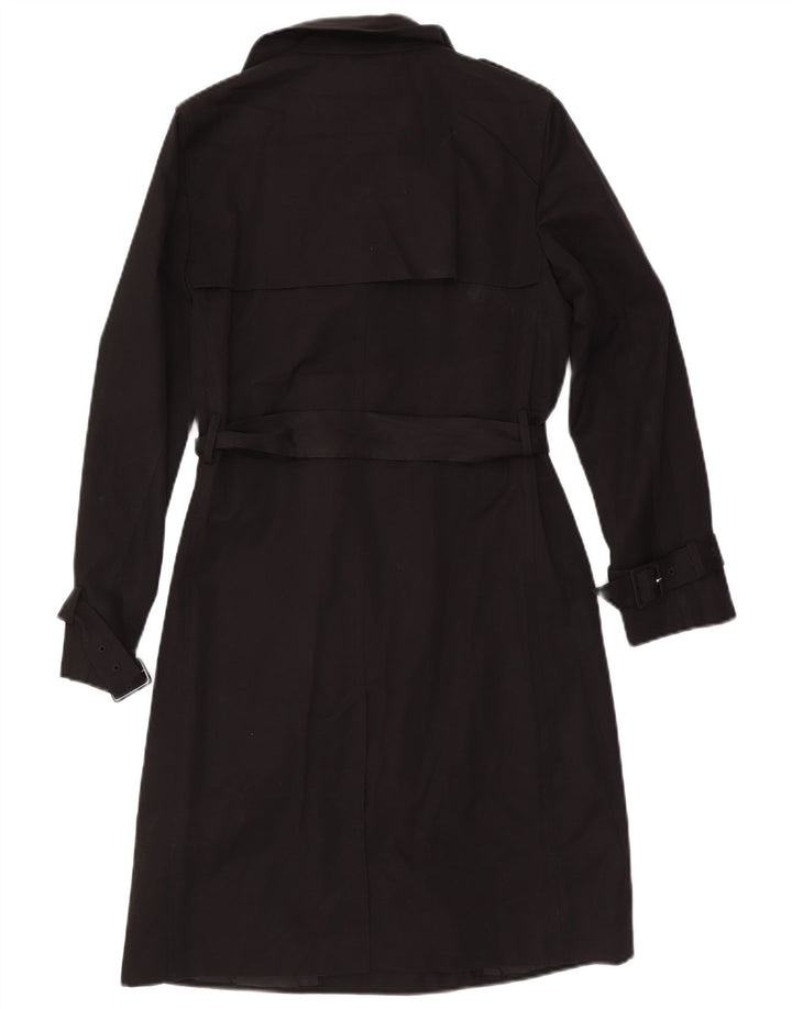Marks & Spencer Γυναικεία καμπαρντίνα με διπλό στήθος UK 10 Small Black