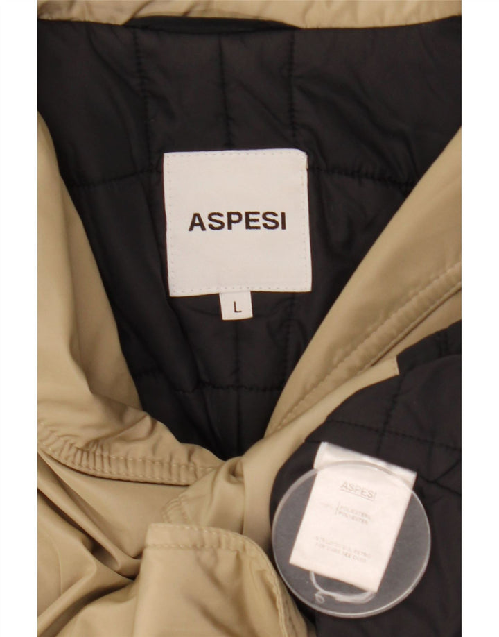 Aspesi Γυναικείο Utility Jacket UK 14 Large Beige Polyester