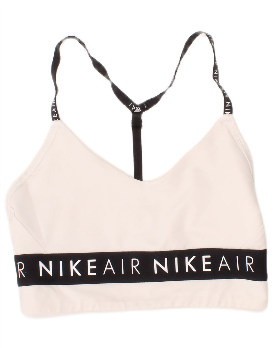 Γυναικείο γραφικό αθλητικό σουτιέν Nike Small off White Sports από πολυεστέρα