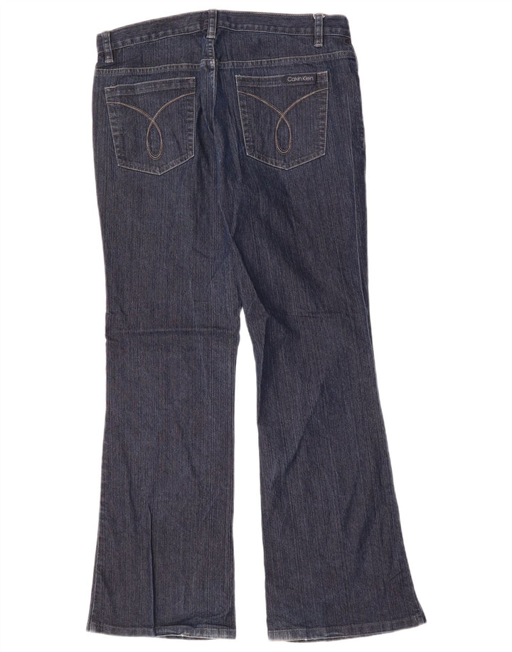 Calvin Klein Γυναικεία Bootcut Τζιν US 12 Large W34 L31 Navy Blue Cotton