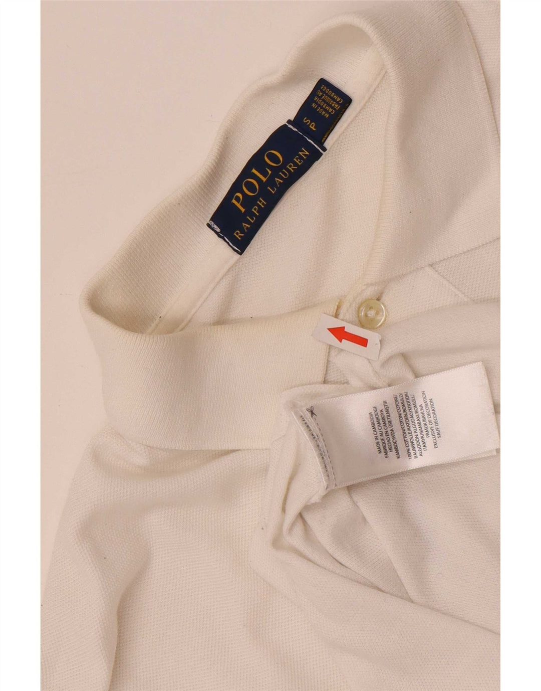 Ανδρικό πουκάμισο Polo Ralph Lauren, μικρό λευκό βαμβακερό