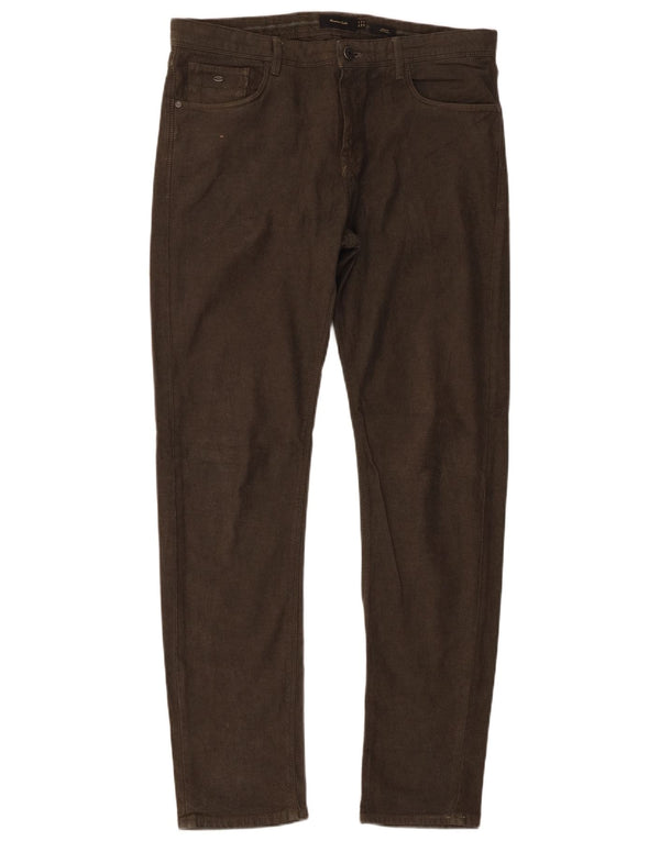 Massimo Dutti Ανδρικό slim Fit Casual Παντελόνι EU 42 Large W32 L32 Green